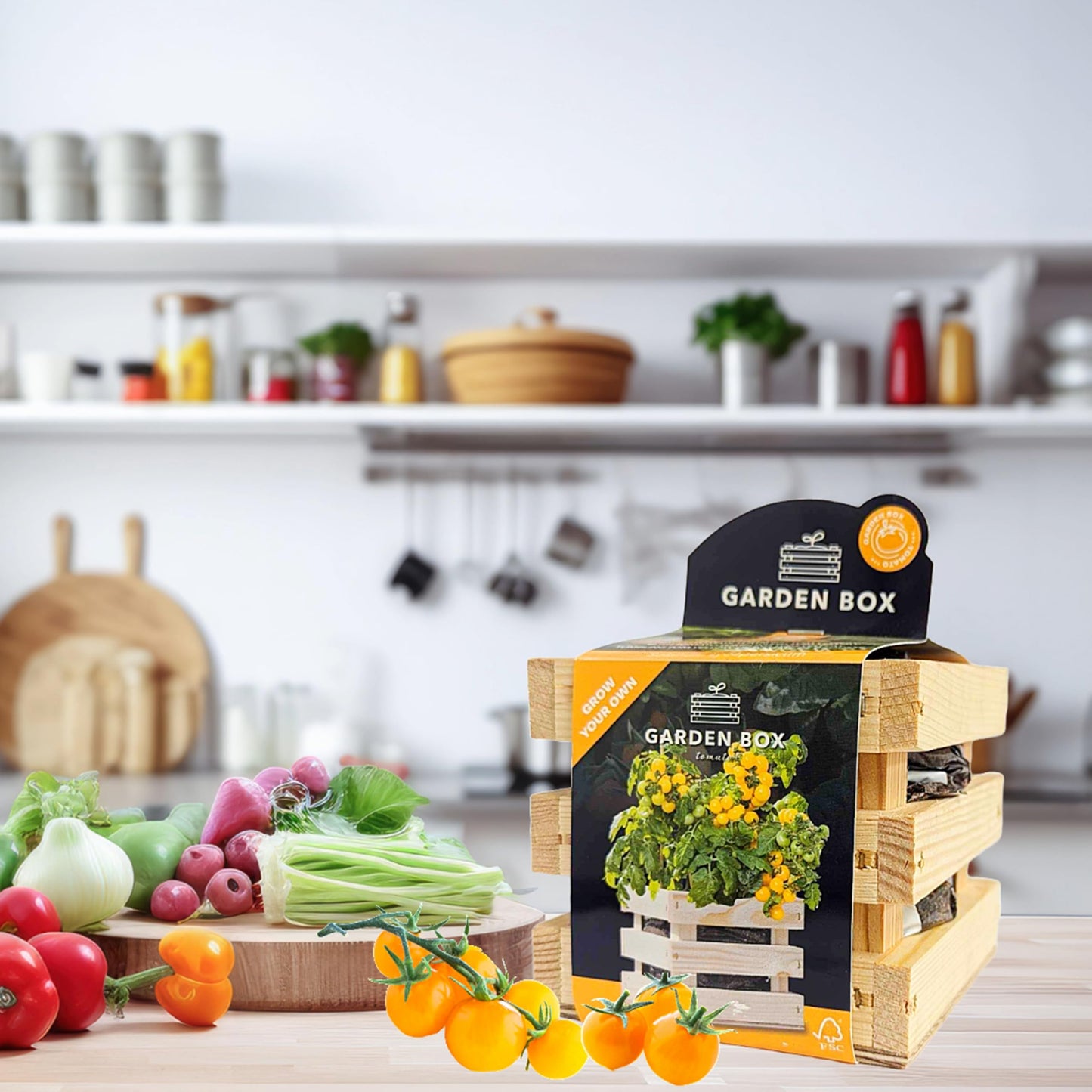 Tomato Grow Your Own Kit with Planter, Soil Mix & Seeds