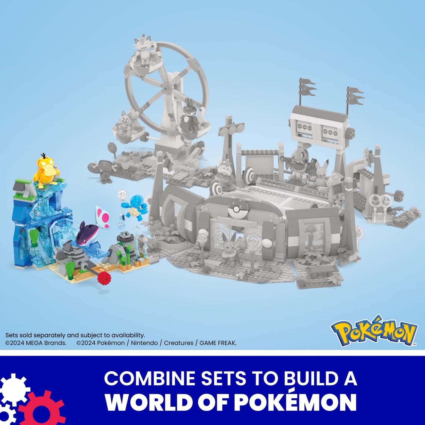 Mega Pokémon Forest Playset with Pikachu, Chansey, Eevee & Togepi HNT93