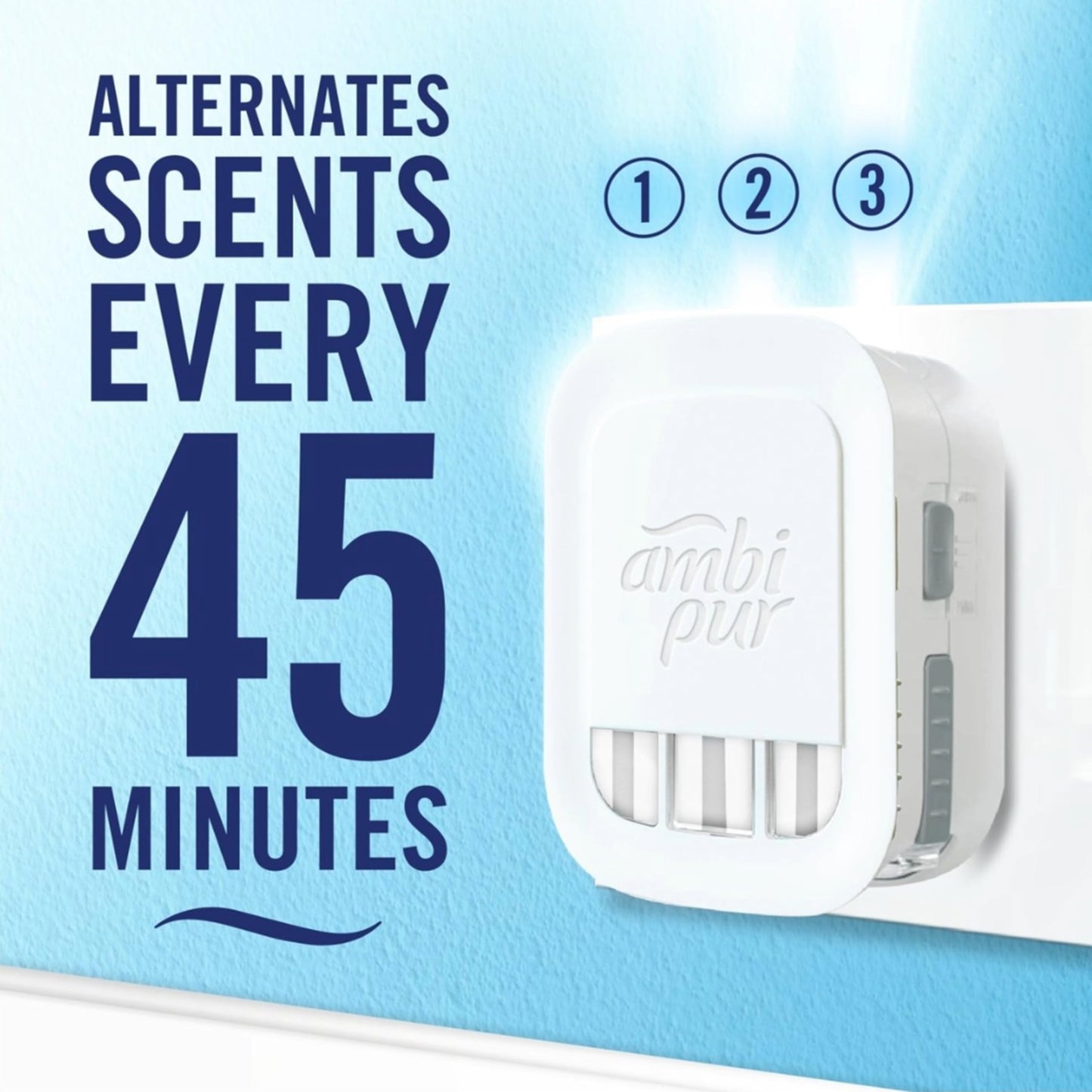 3Volution Air Freshener Plug in Refills - Cotton Fresh Triple Pack x 20ml Plug in Air Freshener Refill & Plug In Diffuser. Air Fresheners for Home with Card. Great Odour Eliminator, Toilet Fresheners