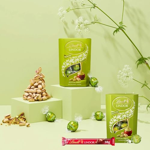 Pistachio Chocolate Truffles for Gifts - Selection of 2 x 200g Milk Smooth Pistachio Filling Chocolate Balls & 38g Milk Chocolate Bar with Topline Card. Chocolate Gifts for Women, Birthday Gifts
