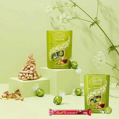 Pistachio Chocolate Truffles for Gifts - Selection of 2 x 200g Milk Smooth Pistachio Filling Chocolate Balls & 38g Milk Chocolate Bar with Topline Card. Chocolate Gifts for Women, Birthday Gifts