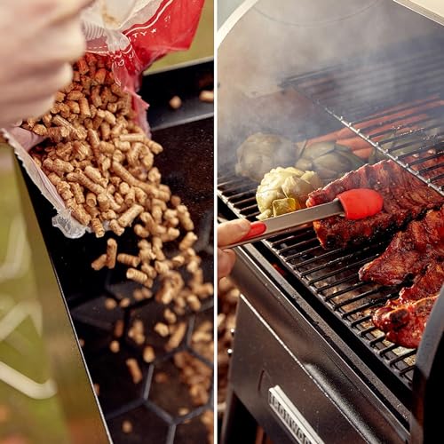 Premium Smokey's BBQ Hardwood Pellets - 9 kg Box of 100% Natural Classic Blend Cherry, Maple & Hickory Wood Pellets with Topline Card for Woodfire Grills, Smokers & BBQ Charcoal, Pizza Oven