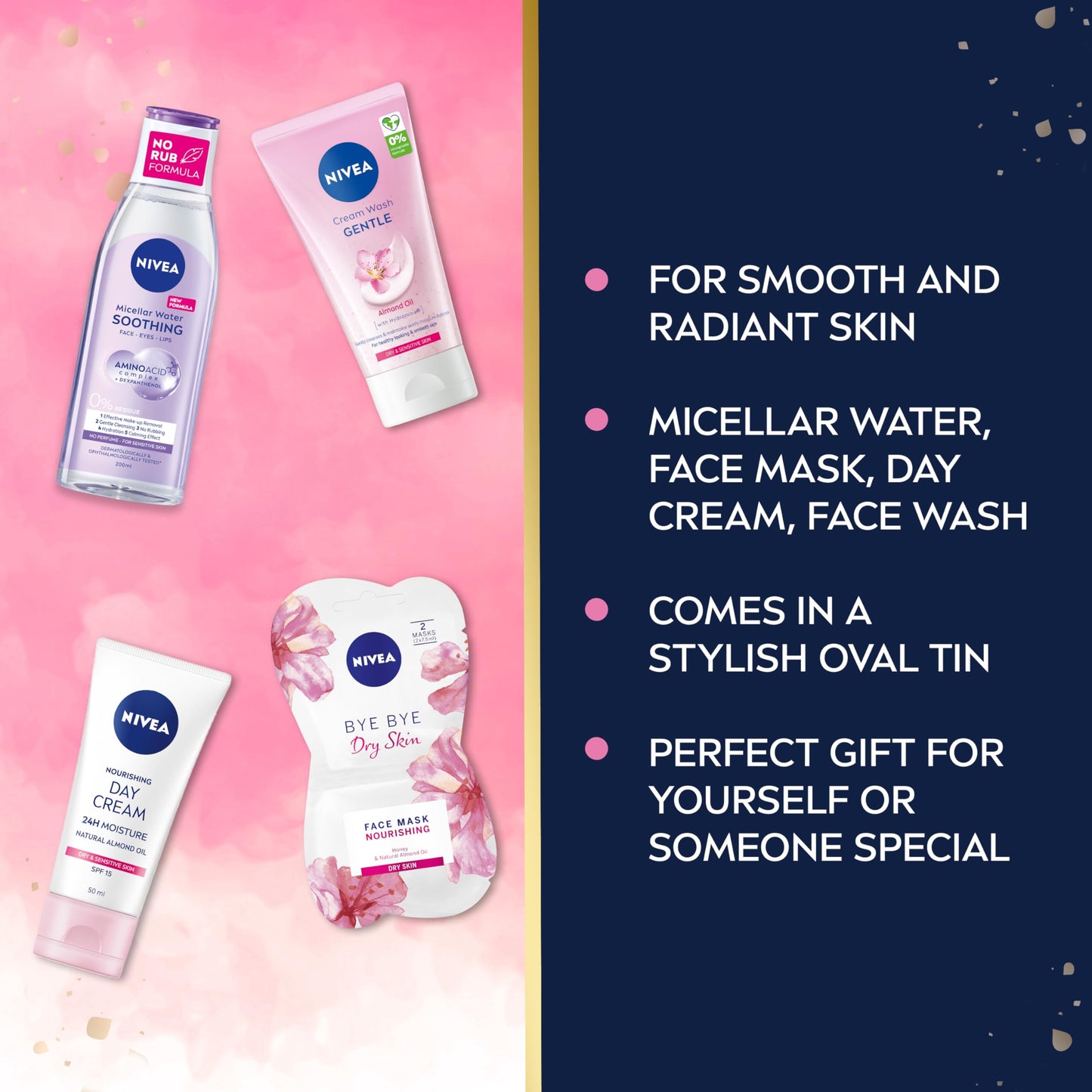 NIVEA Women's Skincare Gift Set 4pc