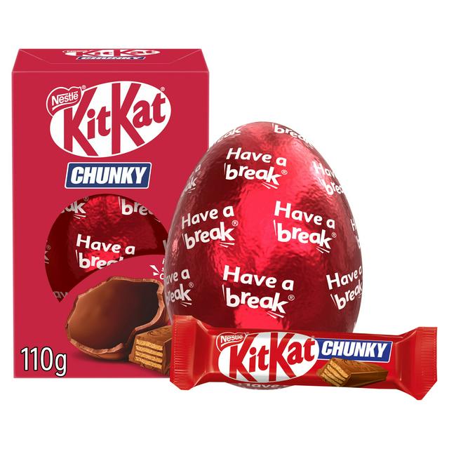Milk Chocolate Easter Egg 3-Pack – Smarties 100g, Maltesers 96.5g & Kit Kat Chunky 110g