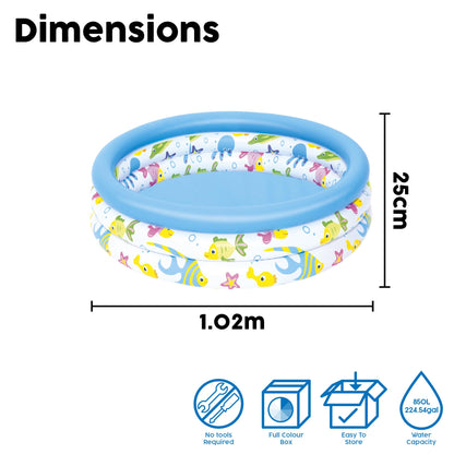 Bestway Fish Themed Paddling Pool