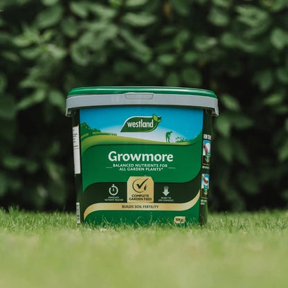 Outdoor Plants Food Fertilizer Bundle - 8kg Multipurpose Grownmore Plant Food Granules & 5kg Chicken Manure Pellets. Fertiliser for Vegetables, Garden Plants with Topline Card.
