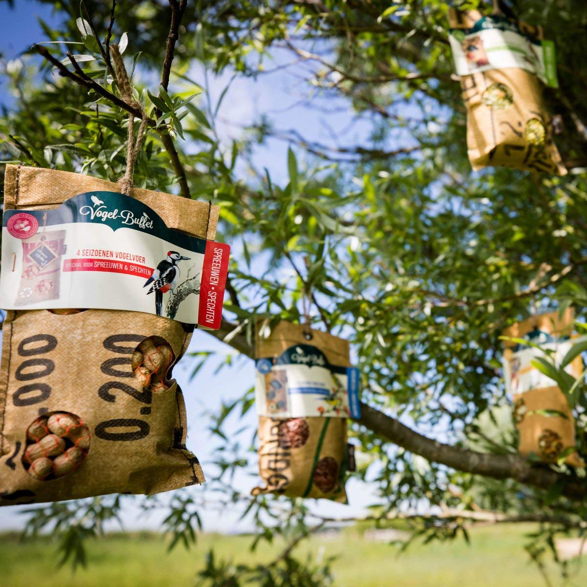 Topline Wild Bird Food Peanuts Hanging Feeder Bag 400g