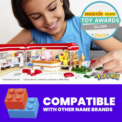 Mega Pokémon Forest Playset with Pikachu, Chansey, Eevee & Togepi HNT93