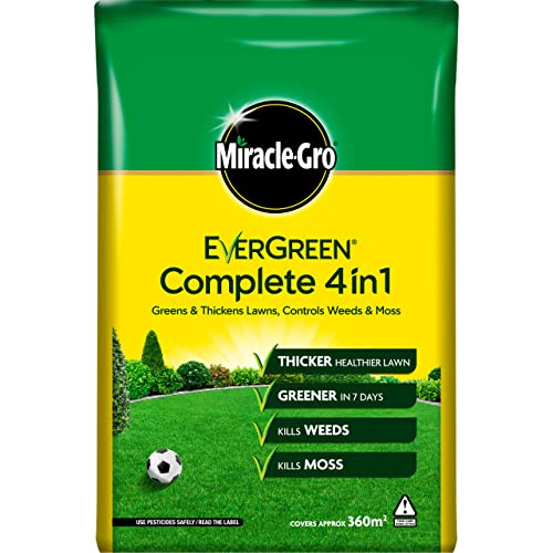 Miracle-Gro Evergreen Complete 4 in 1 Lawn Food Weed & Moss Control 12.6kg 360m2
