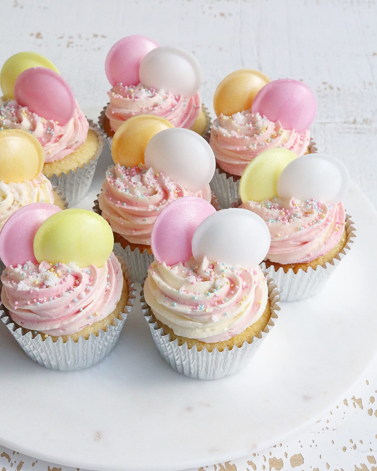 Frisia Flying Saucers Sweets Bulk - 375g Citric Wafers with Fruit Flavours Fizzy Sweets Tub with Topline Card. Gluten Free Kids Sweets for Birthday, Party Bag Fillers.