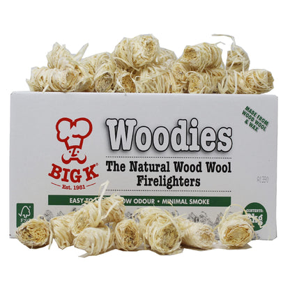 Eco Natural Wood Wool Firelighters 2kg Approx 150