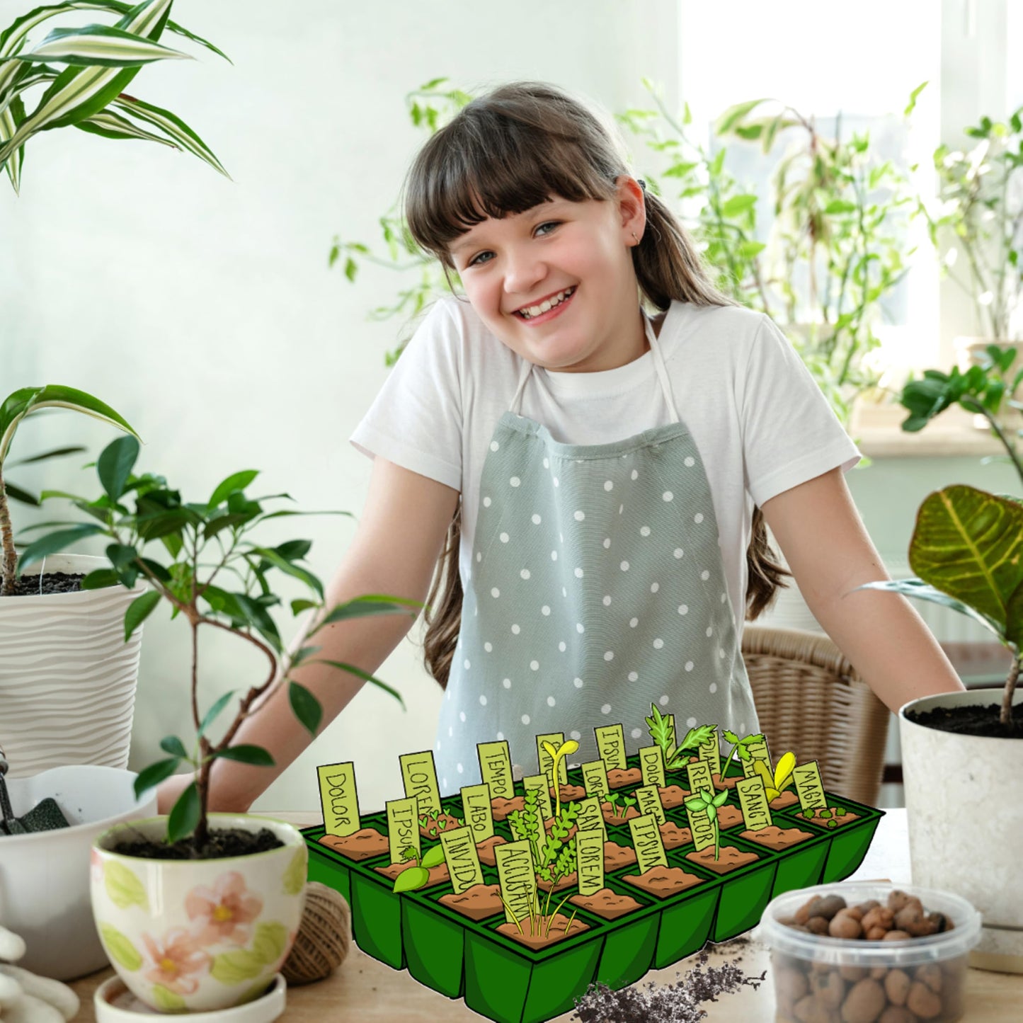 Flower Seeds Advent Calendar 2024-24 Days Christmas Countdown Advent Calendar with Flower Seeds & Greenhouse. Christmas Gifts & Birthday Gifts