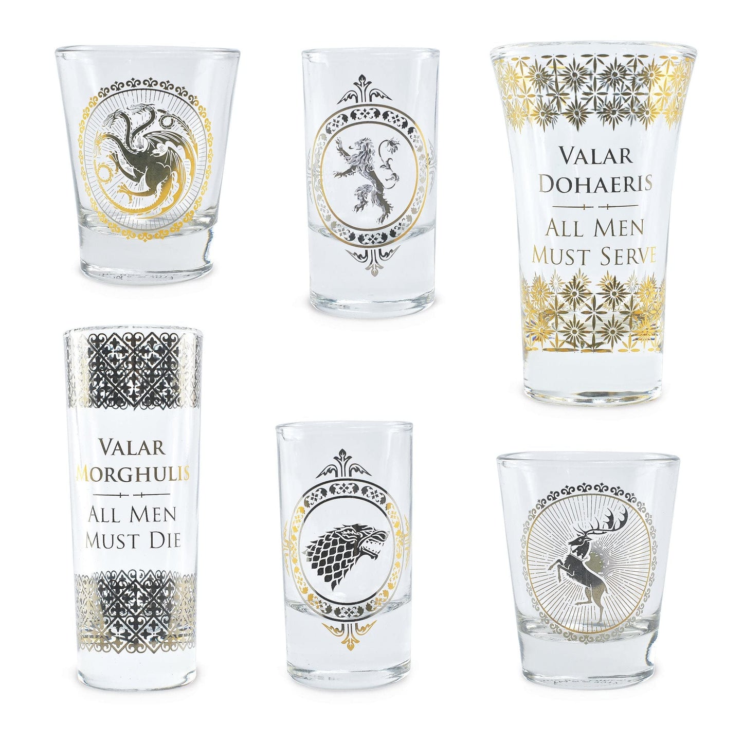 Game of Thrones Shot Glasses Set