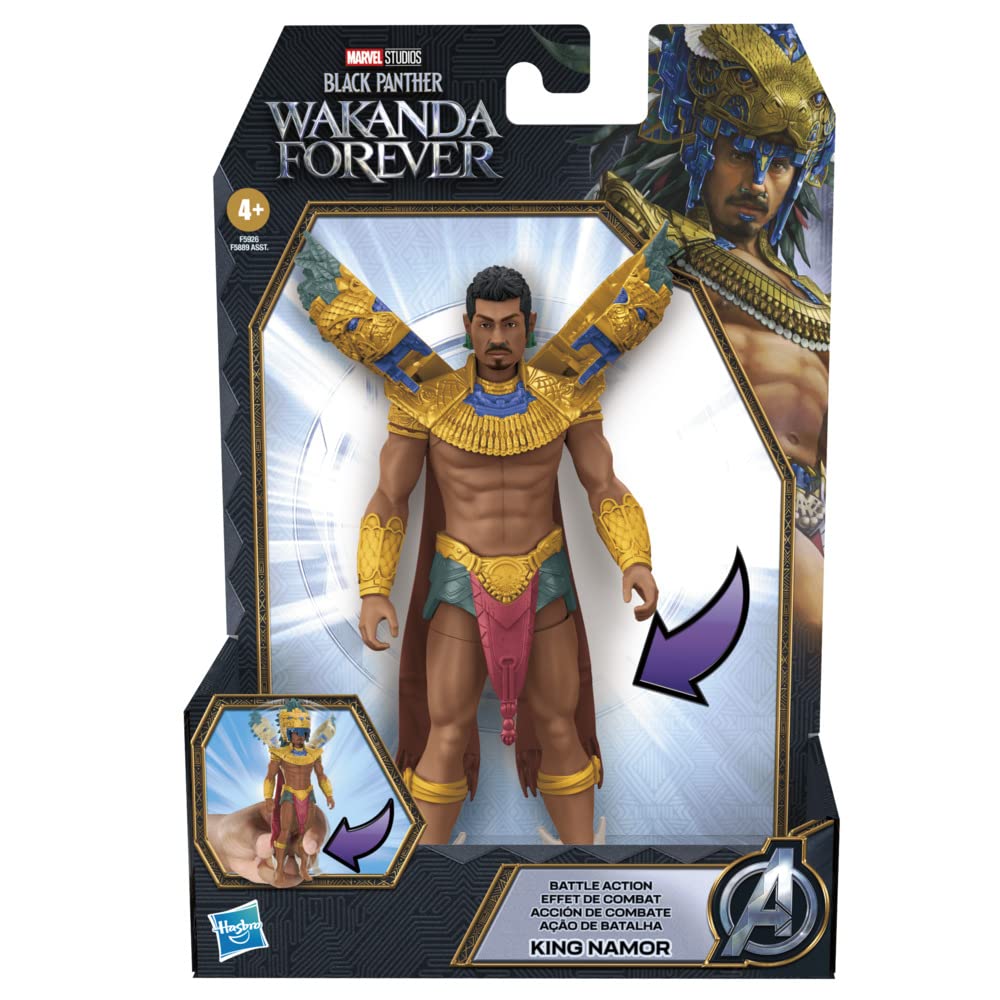 Hasbro Marvel Black Panther Wakanda Forever King Namor Action Figure 6in