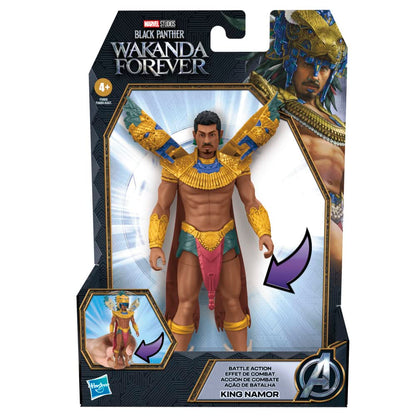 Hasbro Marvel Black Panther Wakanda Forever King Namor Action Figure 6in