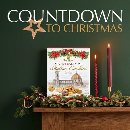 Italian Biscuit Advent Calendar 2026-24 Days Christmas Traditional Italian Cookies Advent Calendar