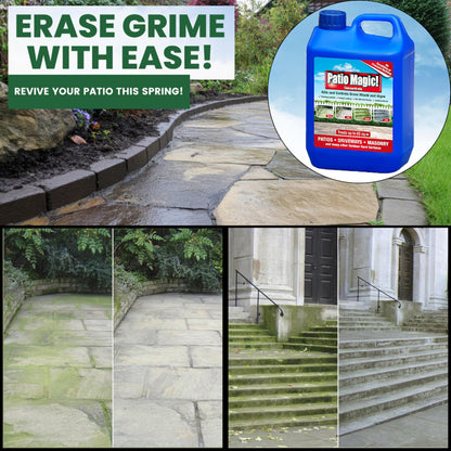 Patio Cleaner & Pressure Washer Kit Sprayer 2L + Path Cleaner Concentrate 2.5L
