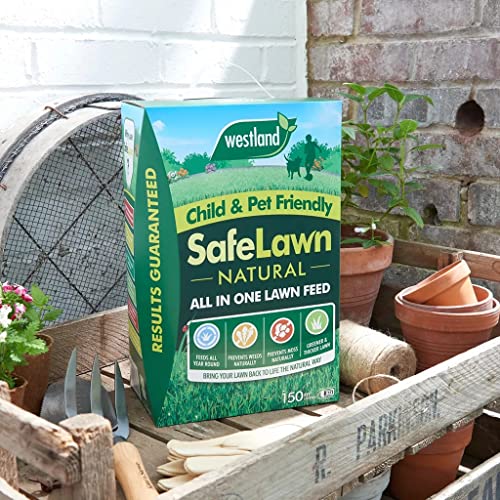 Garden Child & Pet Friendly Safelawn - Pack of 2 x 150msq Natural All In One Safe Lawn Feed Grass Seeds with Topline Card. Lawn Food is Super Durable & Fast to Grow!