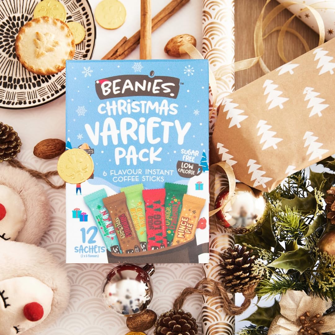 Beanies Christmas Coffee Gift Box 36 Sachets