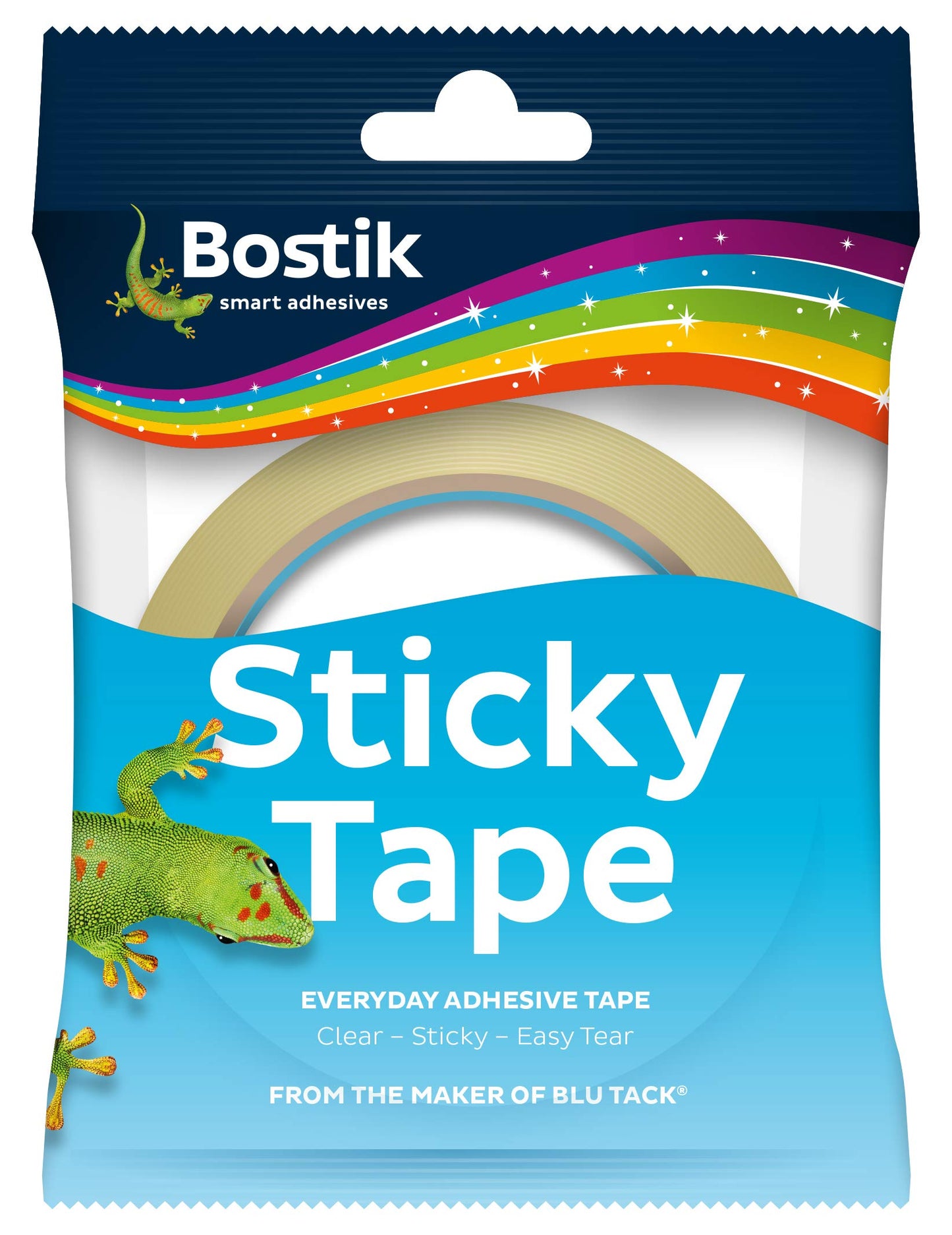 12 x Bostik Sticky Tape Single Single Easy Tear 24mm x 50m