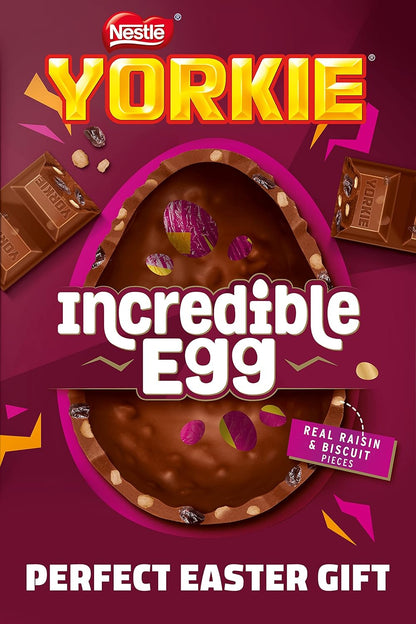 Yorkie Raisin & Biscuit Incredible Easter Egg – 388g