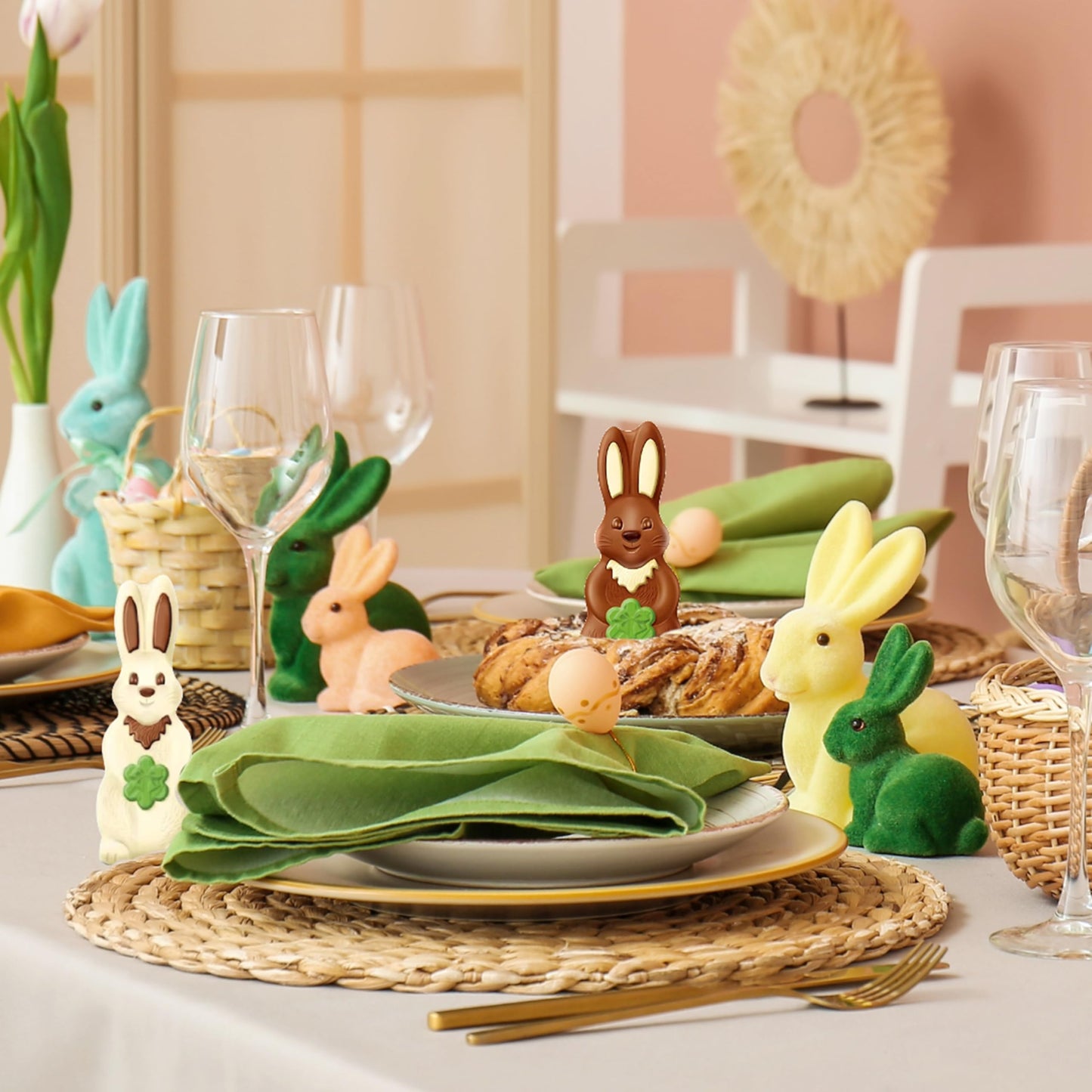 Thorntons Milk and White Chocolate Bunny Easter Models – 90g Each