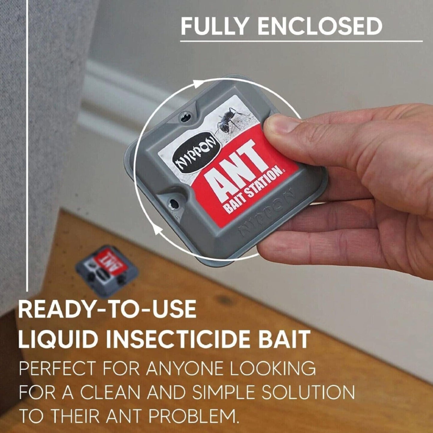 Ant Stop Bait Station Bundle - Ant Powder 400g, Ant Killer Liquid 30g & Ant Bait Station. Powerful Ant Traps Insect Repellent for Indoor & Outdoor. Pest Control Products with Topline Card.