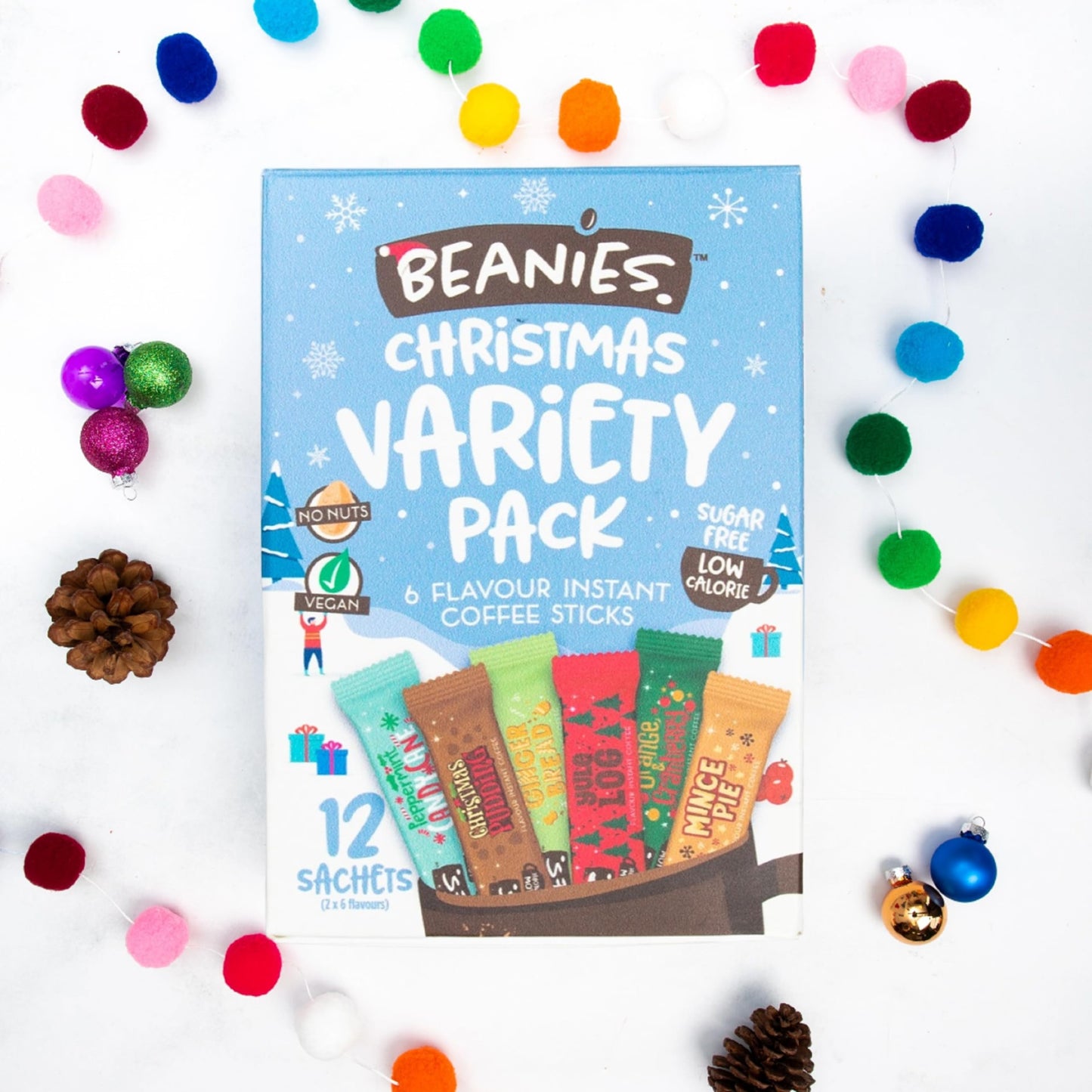 Beanies Christmas Coffee Gift Box 36 Sachets