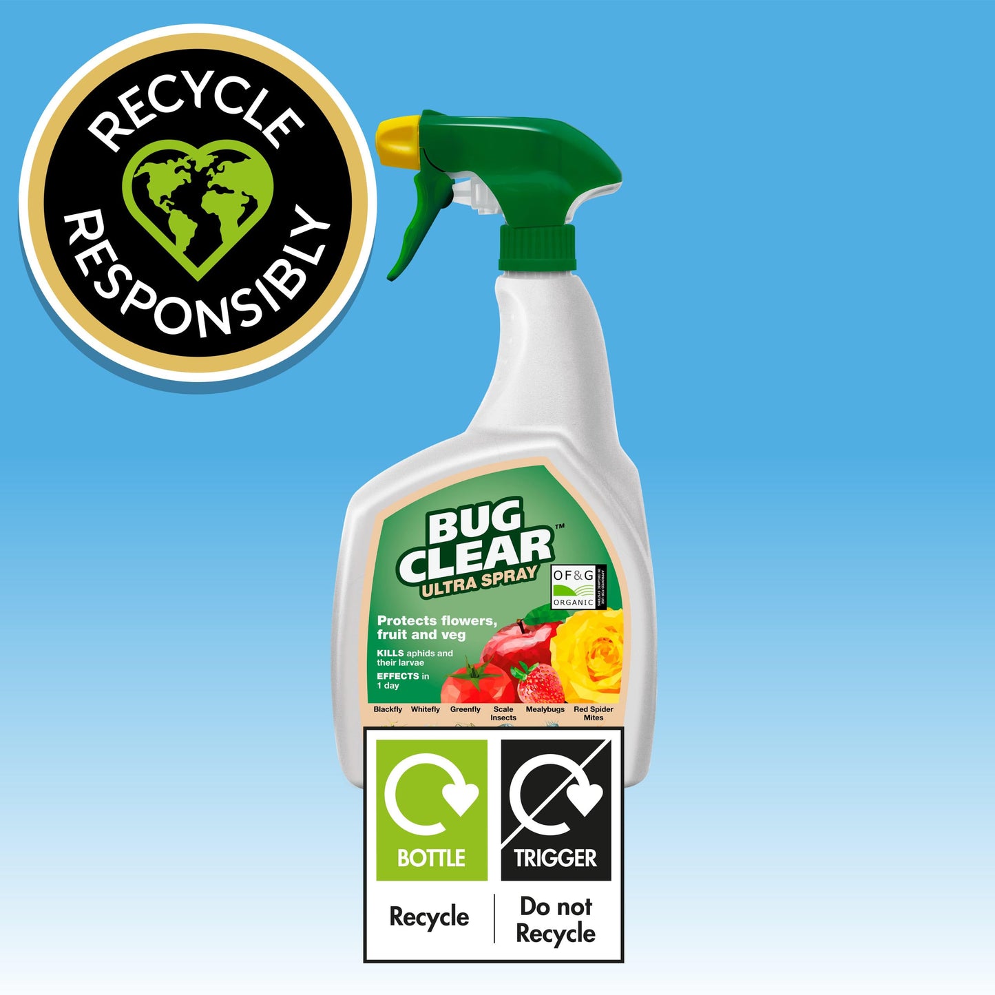 Bug Clear Ultra Fruit & Veg Plant Protection Ready to Use 800ml