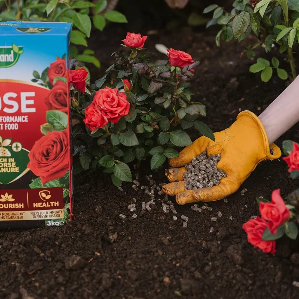 Outdoor Garden Plants Food Bundle Rose Feed Granules 3kg + Bone Meal 4kg
