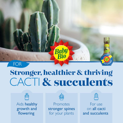 Cactus Succulent Plants Growing Bundle - Peat Free Cacti Bonsai Potting Compost 10L & Cactus Plant Feed Liquid Concentrated Fertiliser 175ml Houseplant Food Compost for Indoor Plants with Topline Card