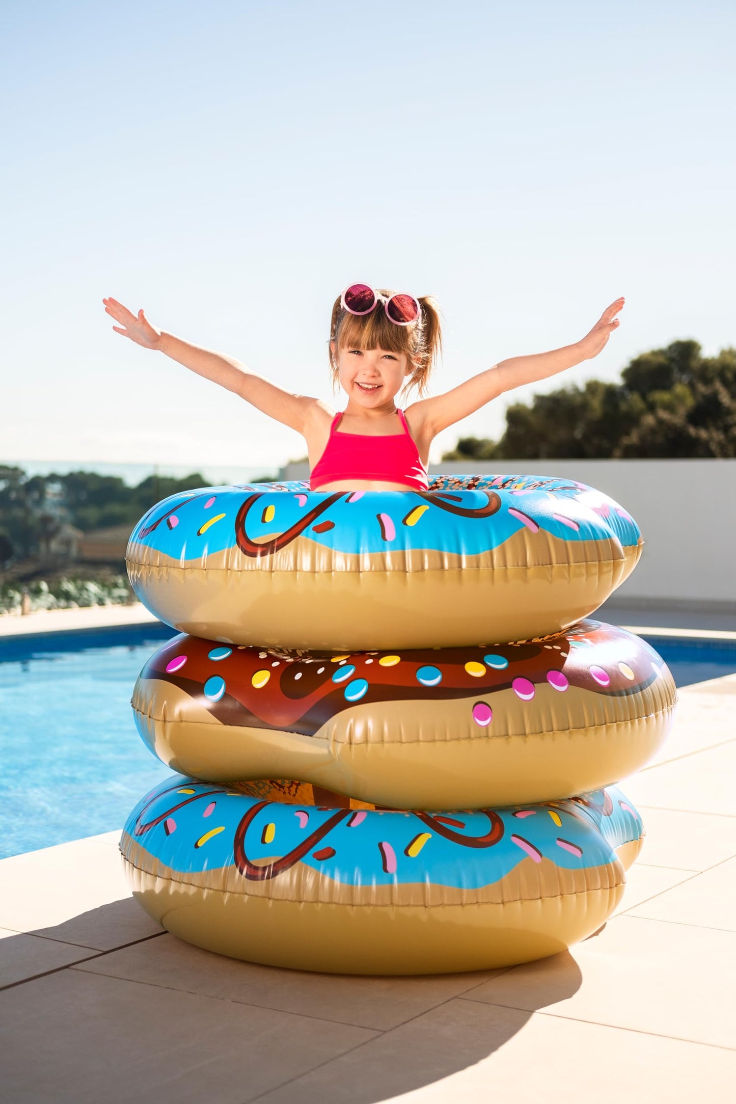 Bestway Swimming Ring Doughnut 107cm Assorted