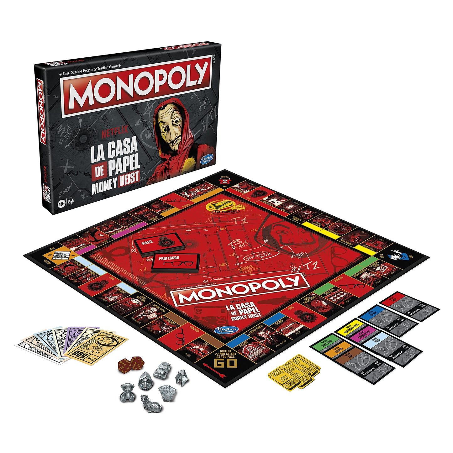 Monopoly: Netflix House of Money/La Casa de Papel Edition, Board Game for Adults and Teenagers, from 16 Years, English Version