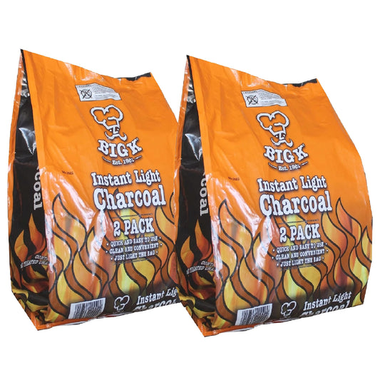 Instant Light Lumpwood Charcoal Bags 2x1kg Pack of 2