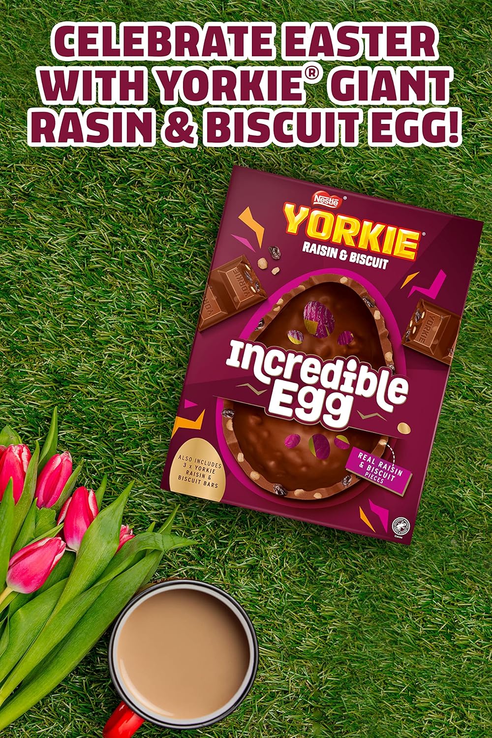 Yorkie Raisin & Biscuit Incredible Easter Egg – 388g