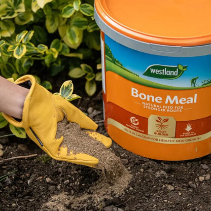 Natural Plant Feed Bonemeal Fertiliser - 8kg Bone Meal Plant Food & Root Builder Garden Fertiliser with Topline Card for Outdoor Garden Plants, Vegetable Roots, Hedges, Trees, Flowers