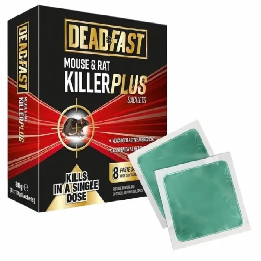 Topline Mouse & Rat Killer Poison Pack of 2 x 8 Sachets 10g