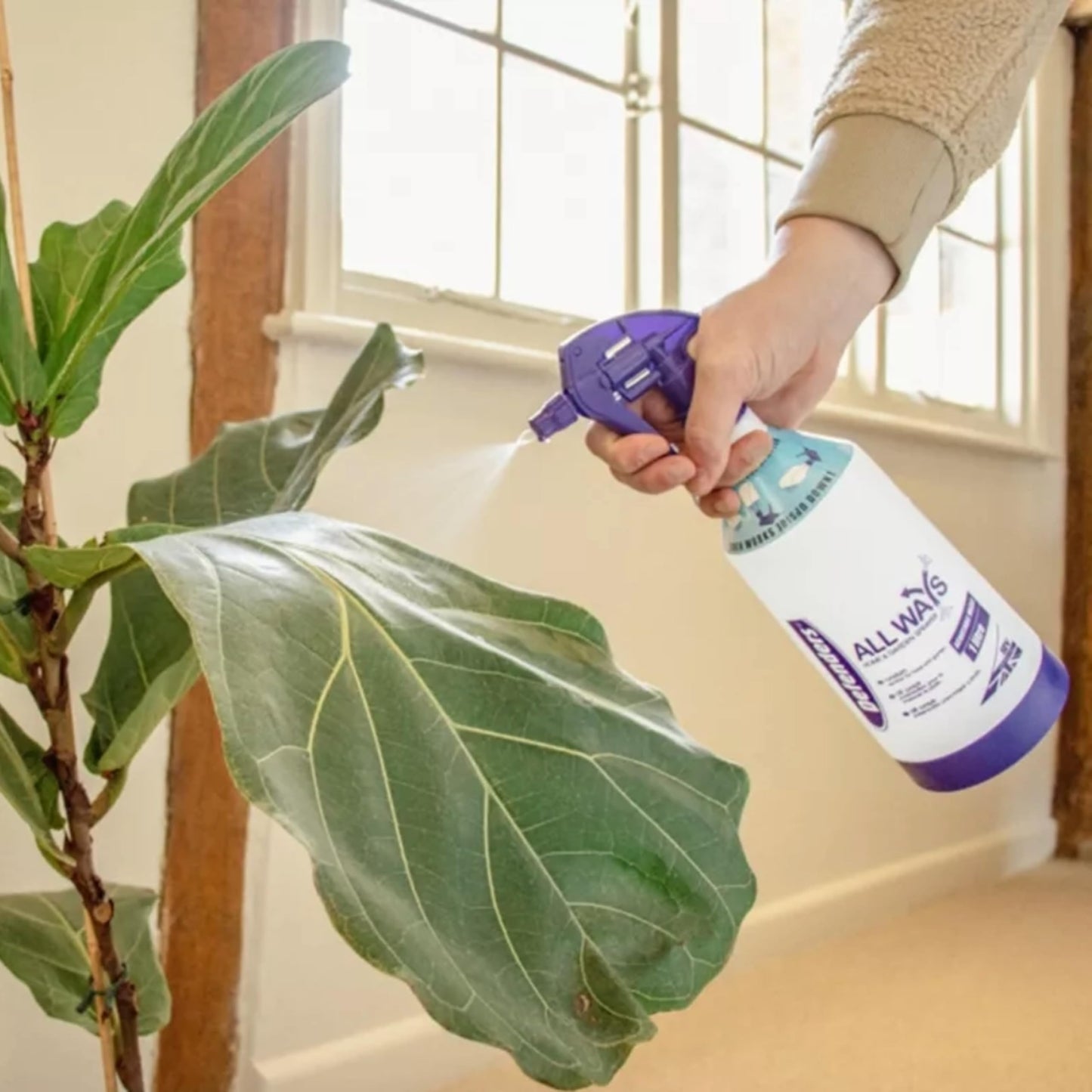 Rose Clear Bug Spray Killer - 1L Multi Purpose Home & Garden Spray Bottle & 3 in 1 Rose Ultra Shield Concentrate 200ml Insecticide and Fungicide Insect Killer. Rose Plant Protection with Topline Card