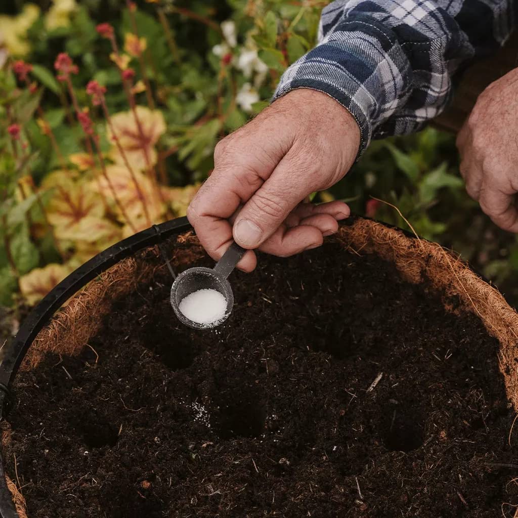 Outdoor Plants Food Fertiliser Bundle - Water Saving Gel 250g & Gro-Sure All Purpose 6-month Plant Food Granules 1.1kg with Topline Card for Slow Release Garden Compost Moisture Feeding Control.