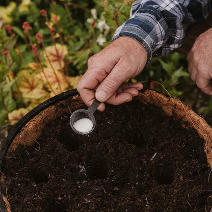 Outdoor Plants Food Fertiliser Bundle - Water Saving Gel 250g & Gro-Sure All Purpose 6-month Plant Food Granules 1.1kg with Topline Card for Slow Release Garden Compost Moisture Feeding Control.