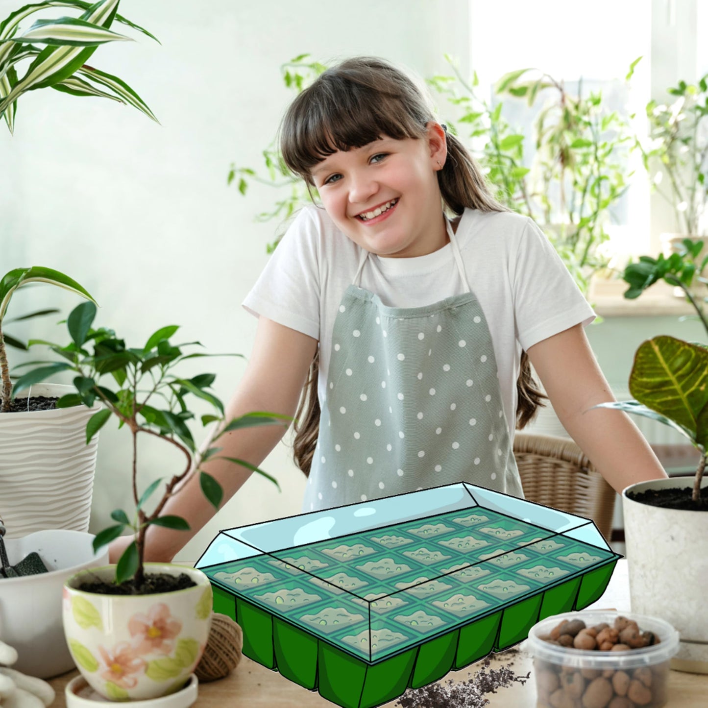 Seeds Advent Calendar 2024 for Garden Gifts - 24 Days Christmas Countdown Advent Calendar with Flower, Vegetable, Herbs Seeds & Greenhouse Grow Kit Birthday Gifts.
