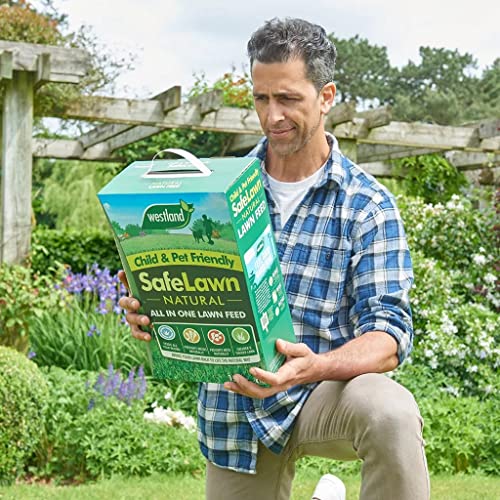 Garden Child & Pet Friendly Safelawn - Pack of 2 x 150msq Natural All In One Safe Lawn Feed Grass Seeds with Topline Card. Lawn Food is Super Durable & Fast to Grow!
