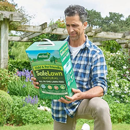 Garden Child & Pet Friendly Safelawn - Pack of 2 x 150msq Natural All In One Safe Lawn Feed Grass Seeds with Topline Card. Lawn Food is Super Durable & Fast to Grow!
