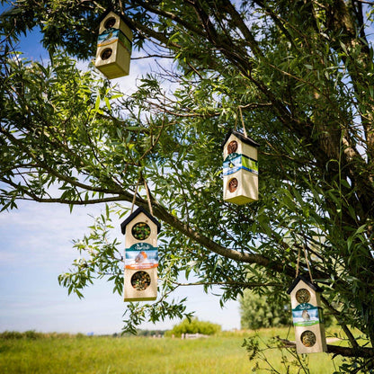 Bird Food Feeder Chalet with Sunflower & Peanuts 4 Season