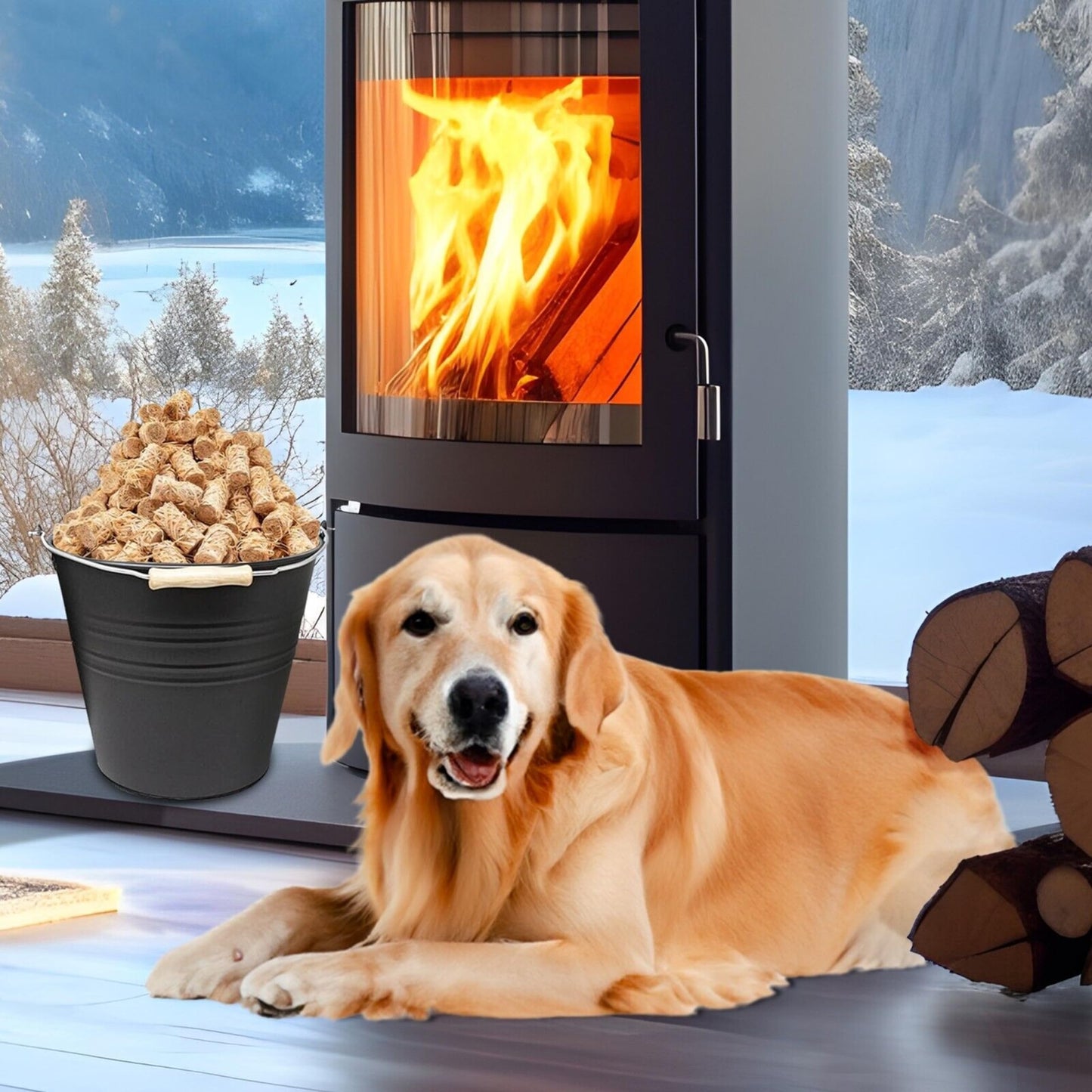 Eco Natural Wood Wool Firelighters - Box of 500 High Performance Odorless Natural Firelighters Approx 7kg Fire Lighters for Wood Burners, Pizza Oven, BBQ Kamado's, Open Fire and more