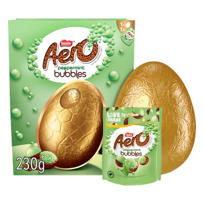 Nestlé Aero Peppermint Mini Eggs Giant Egg & Mini Eggs 230g