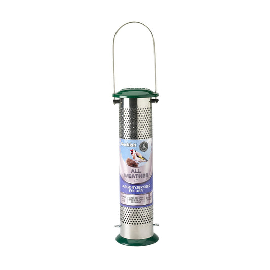 Peckish Large Metal All Weather Nyger Seed Bird Feeder
