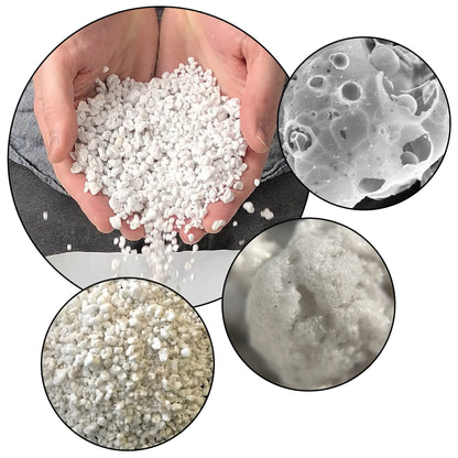 Garden Horticultural Perlite Potting Mix - Pack of 2 x 10L Gro-Sure Perlite Grit for Plant Pots with Topline Card. Garden Potting Mix Granules for Outdoor Plants or Houseplants.