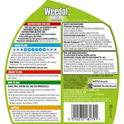 Weedol Lawn Weedkiller Spray 800ml