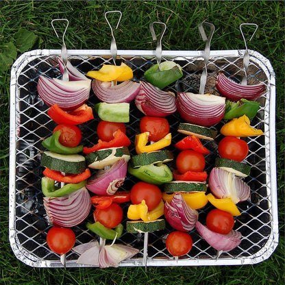 Topline Disposable Portable Charcoal BBQ Grill Tray - Instant Light, Ideal for Outdoor Cooking, Picnics, Camping, Fishing or Garden Parties